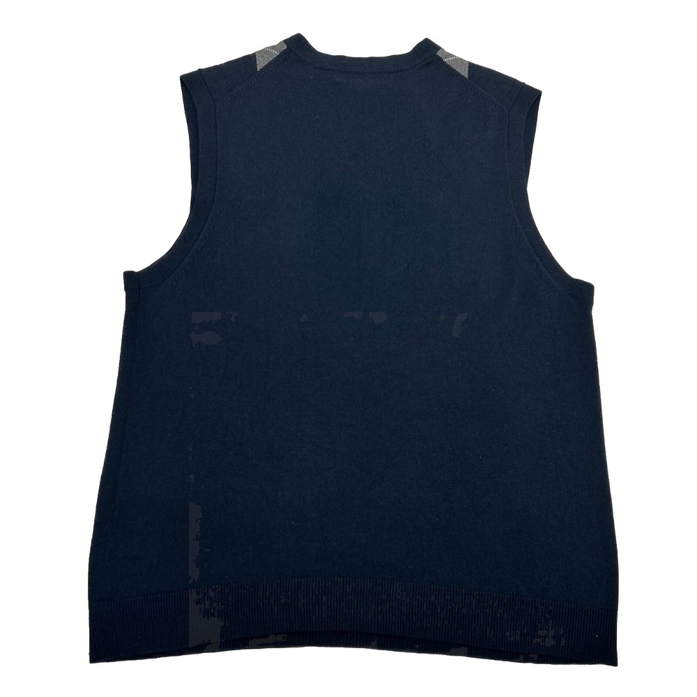 Banana Republic Sweater Vest Men L Blue‎ Argyle V-Neck Pullover Silk Cashmere - Picture 3 of 7